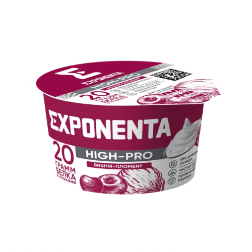 Exponenta Hi-Pro pudding вишня-пломбир 160г.