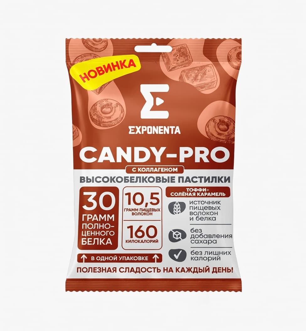 EXPONENTA CANDY-PRO тоффи-соленая карамель 65г